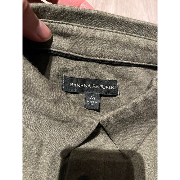 Banana Republic- LUXURY-TOUCH POLO / M / Olive Green / NWT - Picture 6 of 8